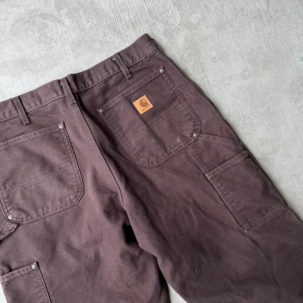 Carhartt brown double knee work wear carpenter pants - Picture 9 of 10